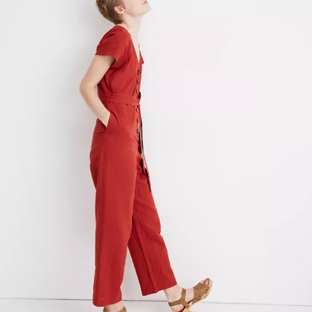 Madewell Jumpsuit Rust 00 - Picture 4 of 4